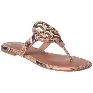 {NWB} TORY BURCH Blush Roccia Snake Sandal 11